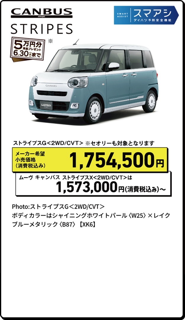 キャンバス ストライプス